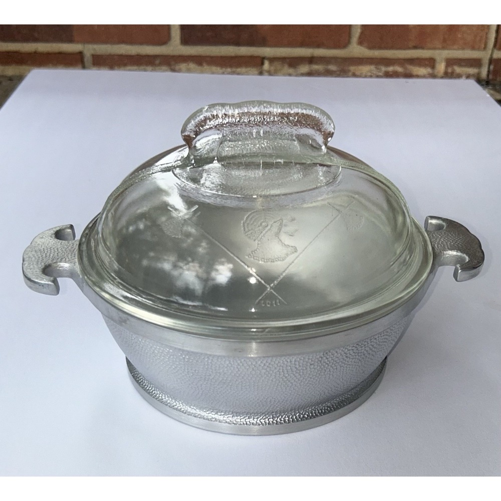 New Guardian Service Small Roast Pot with glass lid, 6  3/4 X  2  1/2 Inch